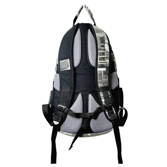Snowboarder Backpack ROME SDS Boot Laptop Bag AOP Graphics BLK & Whi 20x13x9 VGC - Picture 5 of 15
